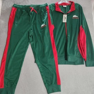 Lacoste SPORT Men's Tracksuit in Red Green Size Extra Large (XL) - Picture 1 of 11