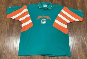 Polo vintage Miami Dolphins Pro Line NFL starter uomo xl ricamata anni 90 - Foto 1 di 8