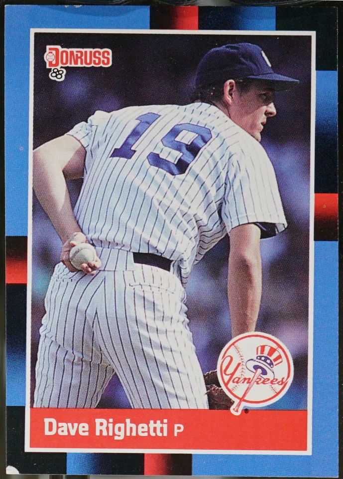 1988 Donruss Baseball Dave Righetti #93 EX - Image 1 of 1