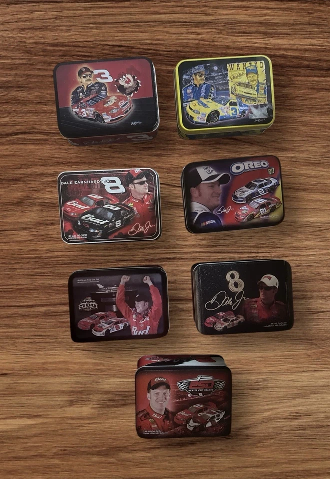 Lot of 7 Dale Earnhardt Sr & Jr 1/64 Diecast Tin Sets - Image 1 of 4