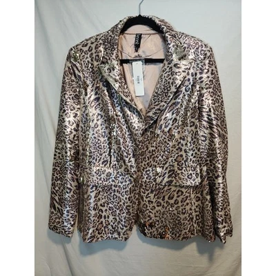 Berek Leopard Print Sequin Blazer NWT size XL Vegas Western Cowgirl Club Siren - Image 1 of 4