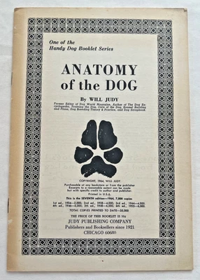 🍒 Anatomy of the Dog One of the Handy Dog Booklet Series Vintage 1964🍒 - Image 1 of 3