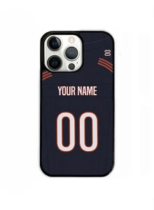 Chicago Blue Home Case Custom Name Number TPU Cover for iPhone Samsung - Picture 1 of 3