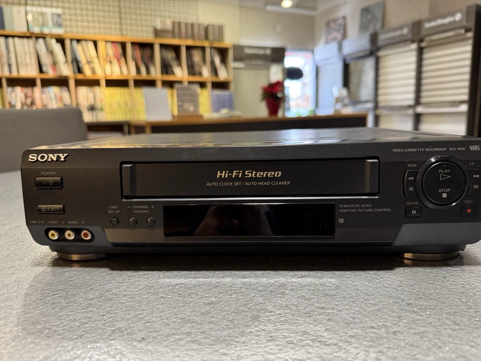 Grabadora VHS VCR VCR estéreo Hi-Fi de 4 cabezales Sony SLV-N500 (SIN CONTROL REMOTO) Foto 1 de 3