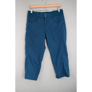 Title Nine Clamber Caprihose 12 Damen türkis Stretch Performance Outdoor Reisen - Bild 1 von 4