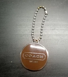 Coach Oval Brown and SIlver Hangtag - Foto 1 di 4