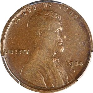 1914-D Lincoln Cent PCGS VF20 Key Date Great Eye Appeal Nice Strike - Picture 1 of 4