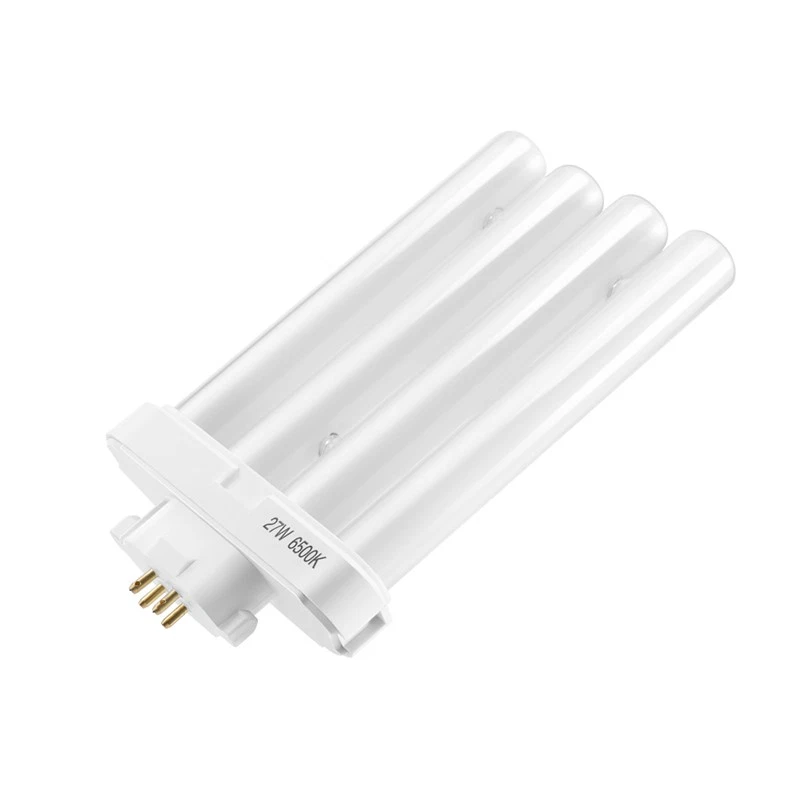 220V 27W 4 Pin Rows 6500K -H Quad Tube Compact Fluorescent Lamp Light Bulb X3T9 - Image 1 of 4