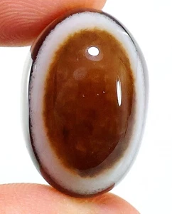 40 Kt 13X16X22 mm Natürlicher Auge Achat Cabochon Böser Beschützer Edelstein CZ-794 - Bild 1 von 1