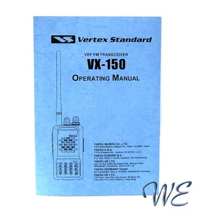 NEW Yaesu/V Standard VX-150 Operating Manual Book in English - Picture 1 of 1