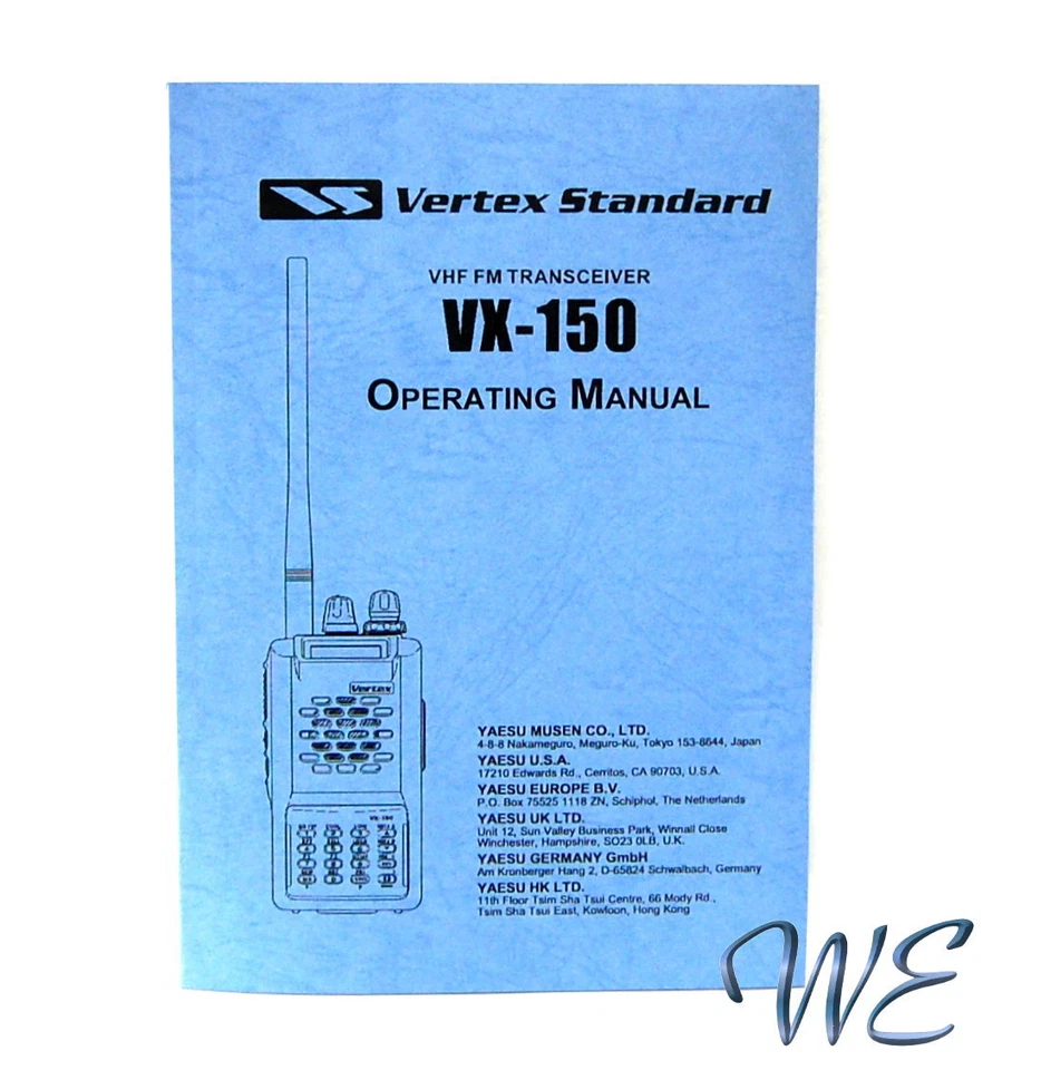 NEW Yaesu/V Standard VX-150 Operating Manual Book in English - Image 1 of 1