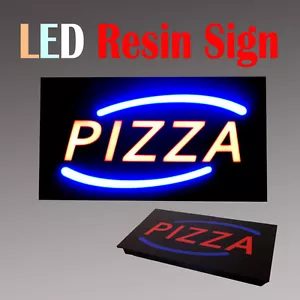 LED Harz Fenster Geschäftsschild Pizza zum Herausnehmen nicht Neon Display 17" x 9" - Bild 1 von 3