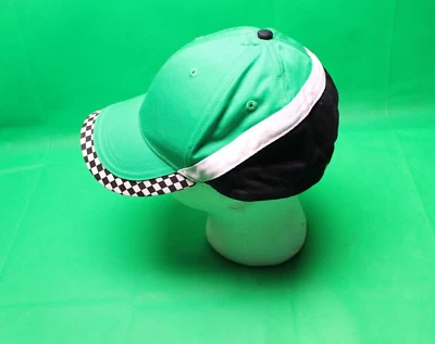Gorra a cuadros taxi cabina bandera verde blanco Foto 1 de 4
