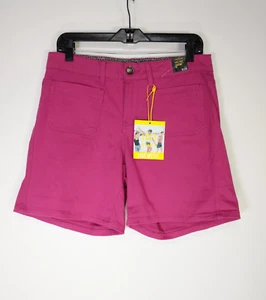 One 5 One Size 8 Pink Stretch Pocket Mid Rise Chino Shorts NWT - Picture 1 of 8