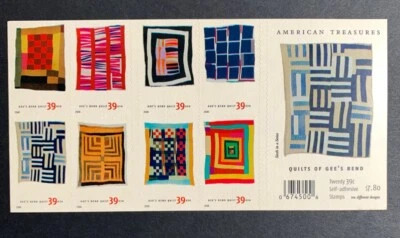U.S. Stamps SC#4098b. American Treasures: Quilts of Gee's Bend. Booklet of 20 - Image 1 of 2