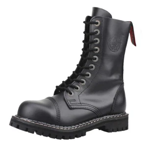 Angry Itch Lederstiefel - 10-Loch Leder Gothic Punk - Bild 1 von 140