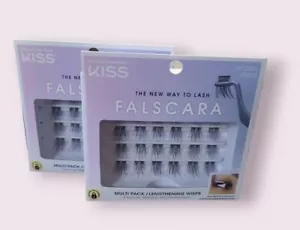 2 PACK KISS Falscara Multipack False Eyelashes, Lash Clusters Lengthening KFCM01 - Picture 1 of 6