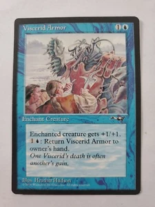MTG Magic The Gathering Card Viscerid ArmorEnchant Creature Blue Alliances 1996 - Picture 1 of 2