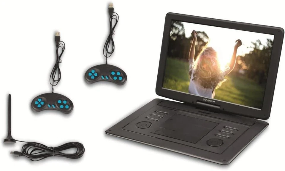 Universum tragbarer 15.6' DVD-Player Auto DVB-T2 und 12 Volt  - B Ware - Bild 1 von 4