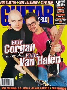Guitar World Magazine April 1996 Billy Corgan Van Halen Sepultura Eric Clapton - Picture 1 of 1
