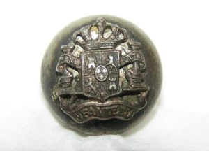 1875 Spanish Infantry Coat of Arms Military Uniform Button - Picture 1 of 2