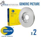 New Comline Front Brake Discs Set Braking Discs Pair Genuine Oe Quality Adc0558v