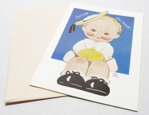 Vintage 1991 Mabel Lucie Attwell Artist Signed Greeting Card 5.5" x 7.5" - Picture 1 of 5