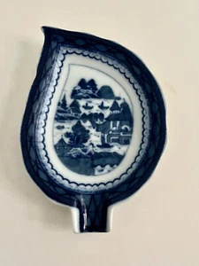 Mottahedeh CANTON BLUE Vista Alegre HC 115 6 ½” Small Leaf Dish EC - Picture 1 of 5