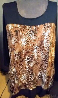 Блузка Kate & Mallorys размер 1X подмышки 26 дюймов через плечо 25 дюймов низ 38 дюймов - Изображение 1 из 4