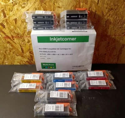 Inkjet corner Non-oem Ink Cartridges 18 Count for pgi-250xl/cli-251xl - Image 1 of 4