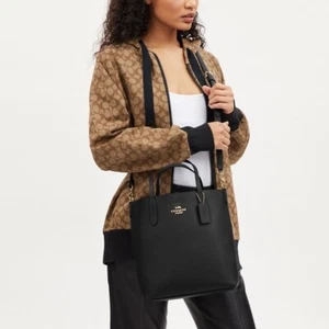 COACH CP036 THEA SMLL TOTE BAG CROSSBODY NWT BLACK - Picture 1 of 5
