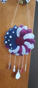 4th Of July Decor Wall Resin Hang American Flag - Picture 1 of 1