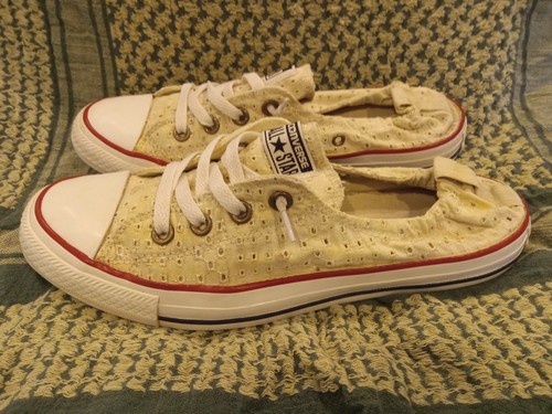 Sneakers Converse All Star donna taglia 10 occhielli Shoreline 542543F beige sb9
