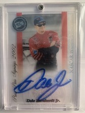 2002 Press Pass Signings Acetate Clear  /100 Dale Earnhardt Jr On Card Auto
