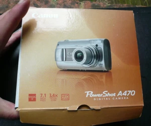 Canon PowerShot A470 7.1MP Compact Digital Camera Silver Tested Boxed - Picture 1 of 6