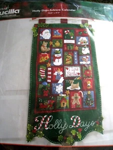 Weihnachten Bucilla Filz Applikation Urlaub Adventskalender Kit, Holly Days, 85265, Neu in Verpackung - Bild 1 von 7
