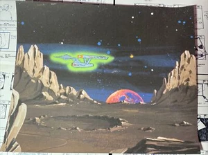 STAR TREK Animation Cel Background Production art Cartoons TV show 1970's P - Picture 1 of 3