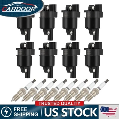 Bobina de encendido y bujía de 8 piezas para Cadillac Escalade ESV V8 2007-2014 6,2 L Foto 1 de 4