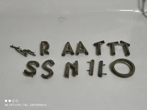 lotto di lettere ottone pieno 8cm vintage - Bild 1 von 9
