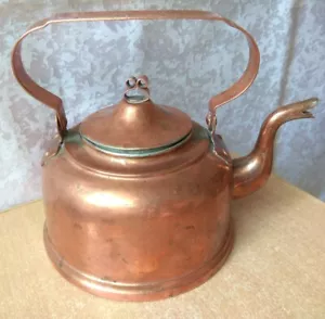 RARE Vintage OLD Copper Kettle antique Retro Kitchenware ESAB fabriks marke - Picture 1 of 11