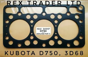 Kubota Kopfdichtung D750, 3D68, B7100 B5200 Graphitblech 68mm Durchmesser - Bild 1 von 1