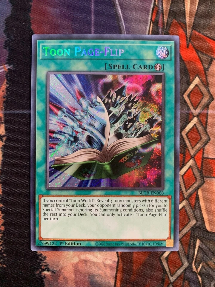 ( TOON PAGE-FLIP ) Secret Rare - BLCR-EN068 - 1st NM - Yu-Gi-Oh Crystal Revenge - Image 1 of 1