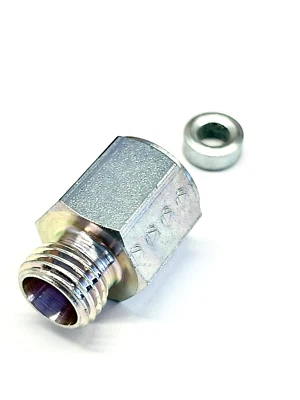 BLAGO Manometer Hydraulik Verschraubung MAV 08-L 1/4" IG NEU Manometeranschluß M14x1,5