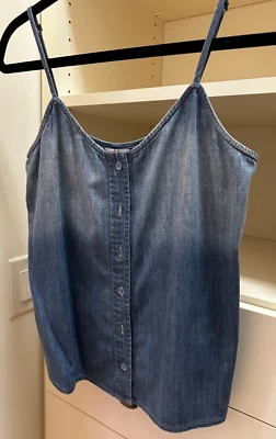 AG Jeans Nuevo con Etiquetas Denim Buttondown Camiseta sin mangas ajustable S Foto 1 de 3