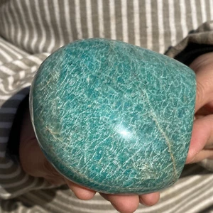 15oz Large Natural Nice Blue Green Starlight Amazonite Crystal Healing Specimen - Picture 1 of 16