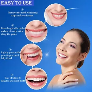 Best TEETH WHITENING Gel Strips Tooth Bleaching Treatment Kit Fast UK Delivery - Picture 1 of 7