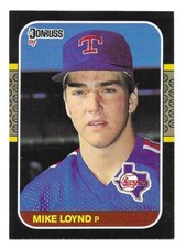 1987 Donruss Baseball Card #506 Mike Loynd, Texas Rangers 