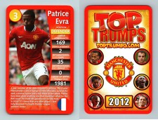 Patrice Evra - Manchester United 2012 Top Trumps Specials Card