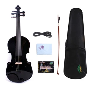 5 String Electric Viola 4/4 Maple Spruce Handmade Ebony Fittings with Case Bow - Picture 1 of 9