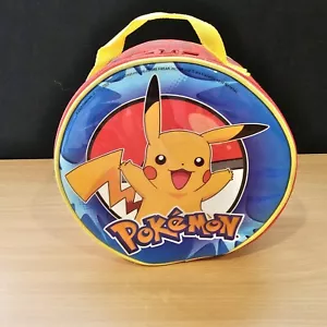 Pikachu Pokemon Lunch Round Cooler Insulated Bag 2009 Benson's - Picture 1 of 10